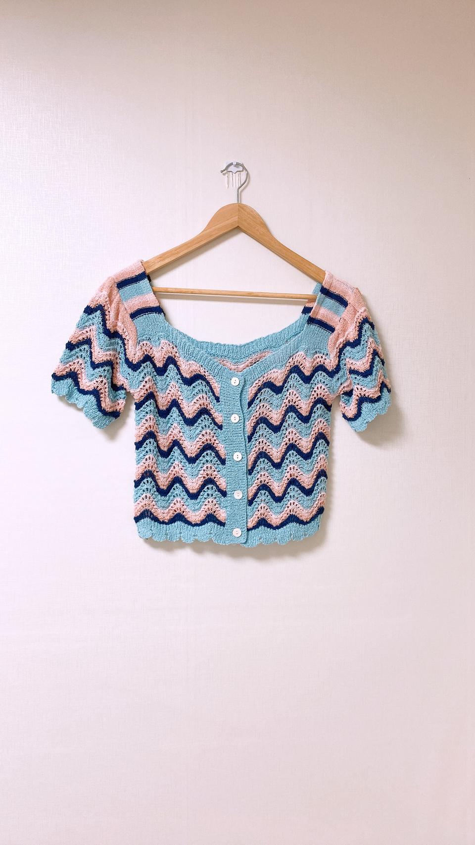 (새제품)뜨개 크로쉐 가디건/최종가