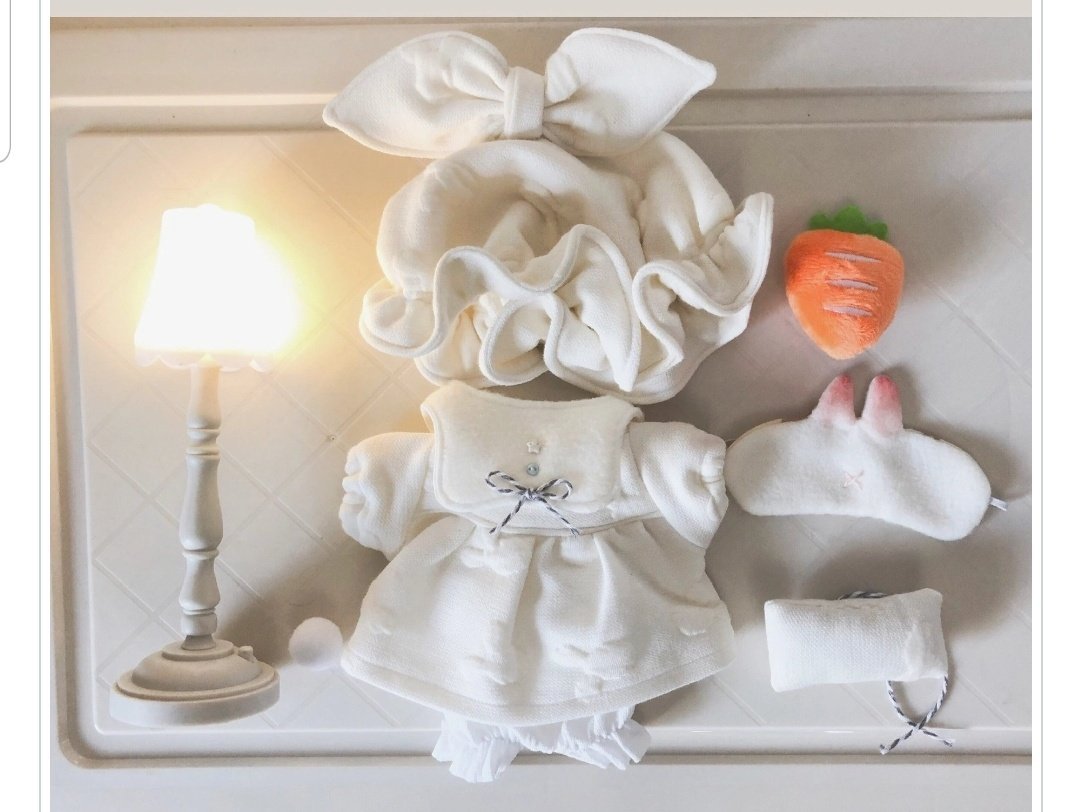 인형옷소품백묘잠옷파자마분내룩안대모자쿠션베개20cm속성앙스타구누이넨도로이드