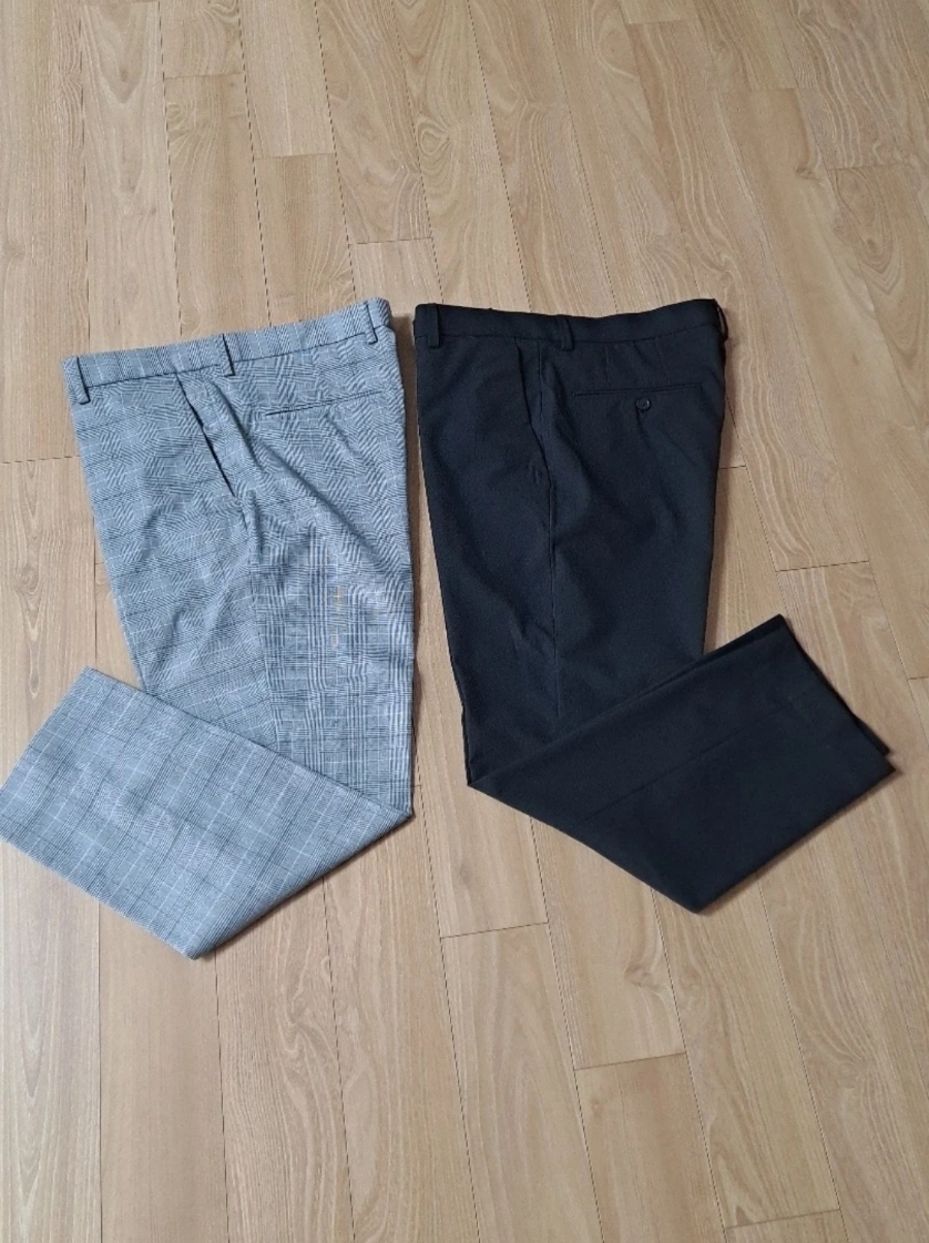 H&M 체크&블랙 슬랙스 84(32)