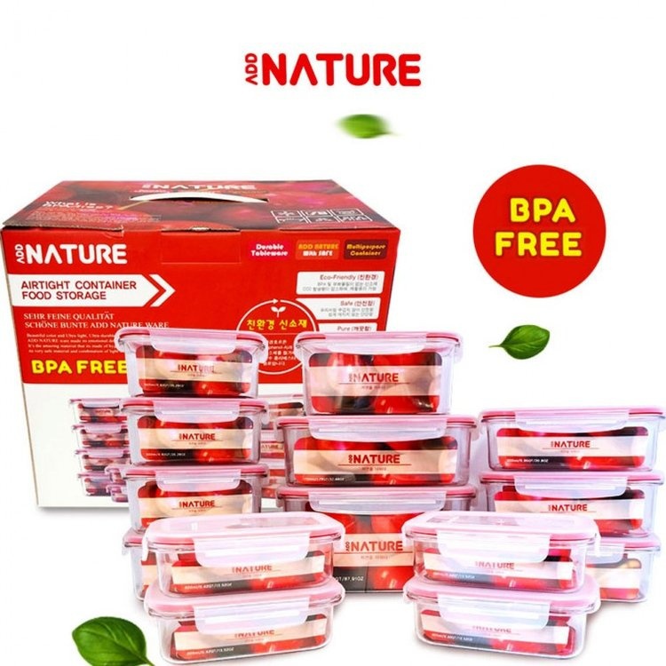밀폐용기세트 14개(28p)  반찬통 친환경젖병소재 전자렌지가능