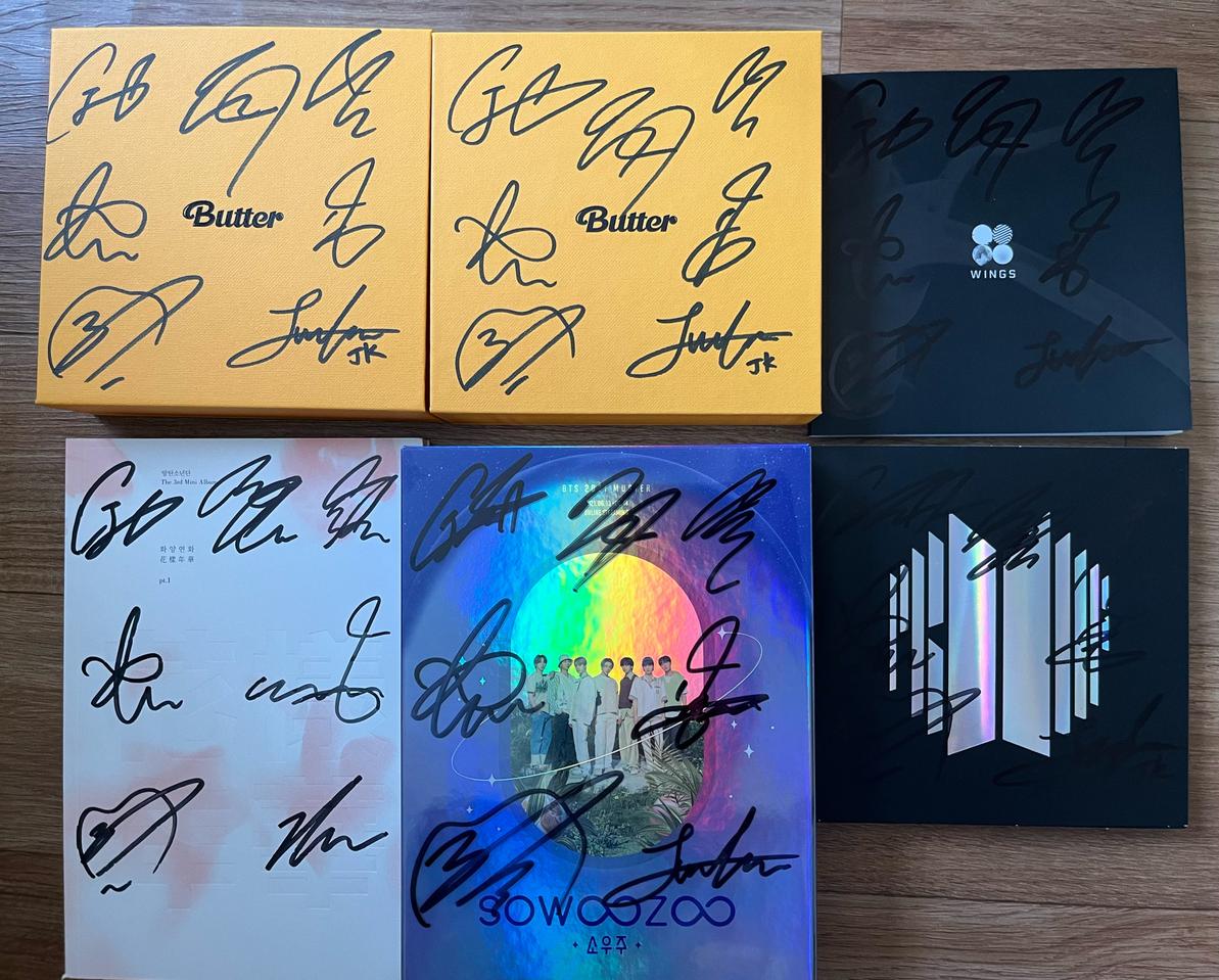 방탄 싸인앨범, 싸인 디비디 일괄양도