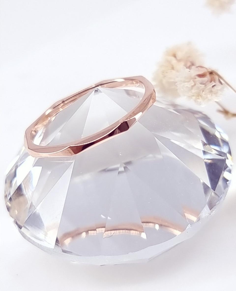 14K 심플반지(핑크골드)