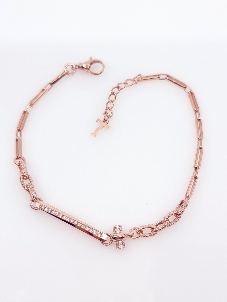 14K 라인체인팔찌(핑크골드)