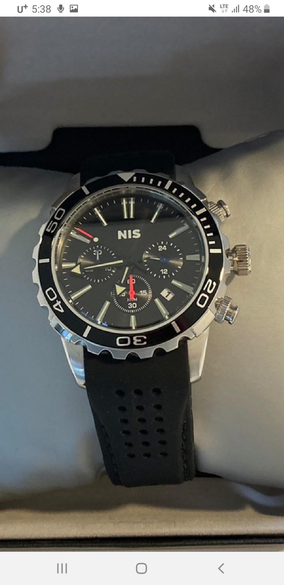 국정원 60주년 다이버 시계 레노마 미사용