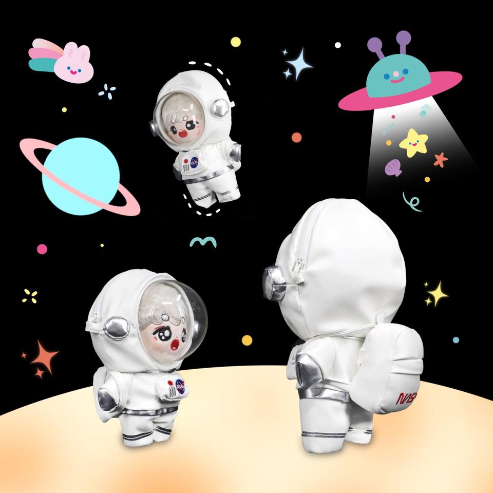 인형나사우주복비행사소품앙스타구누이아이돌무속성솜뭉치옷20cm가방백팩타오바오