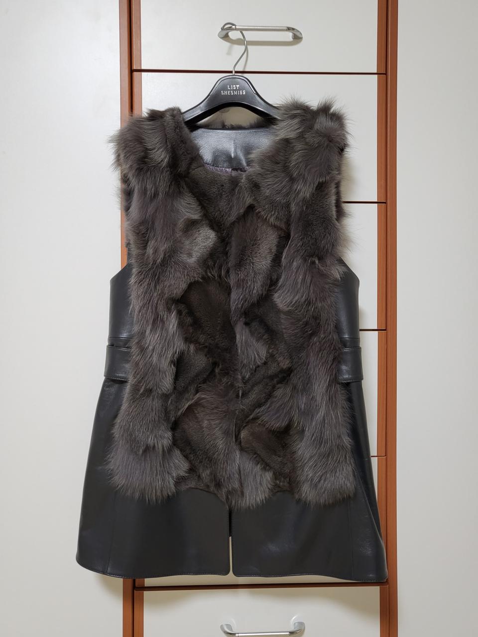 아날도바시니  양가죽 폭스 조끼