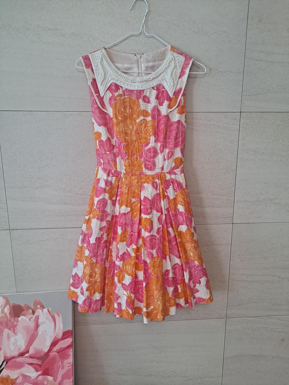 린 플로럴 원피스