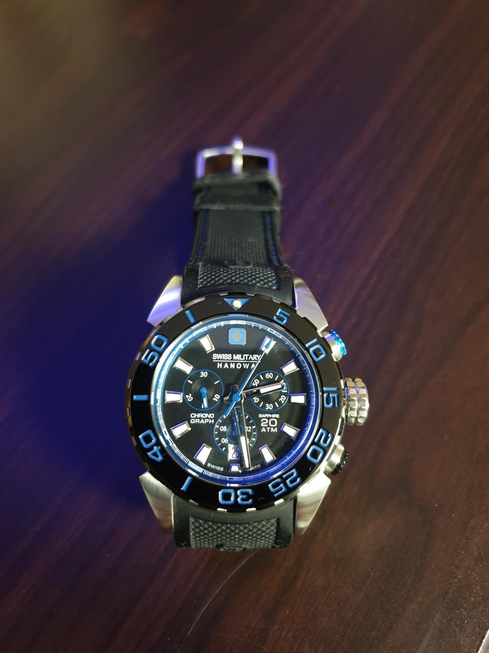 원가 55만원 스위스밀리터리 하노와 정품 스쿠버  /중고A급