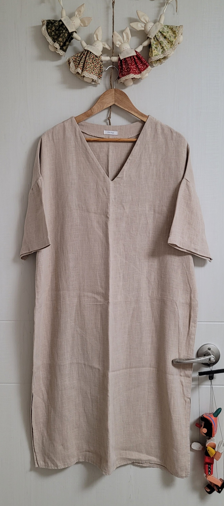 브이넥 박시 원핏(F)