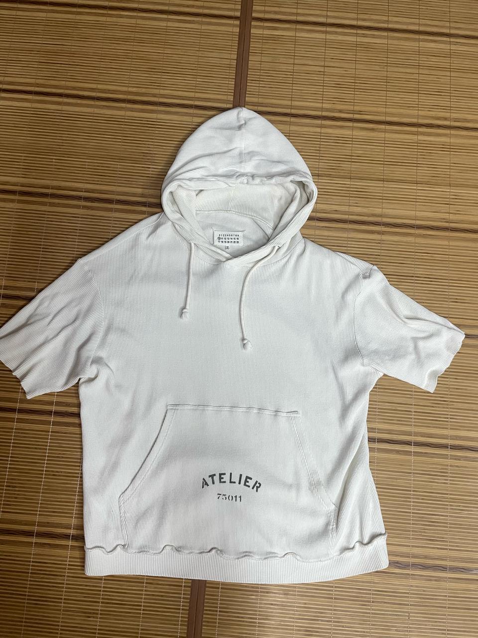 메종 마르지엘라 후드 셔츠 반팔 오버핏 100L