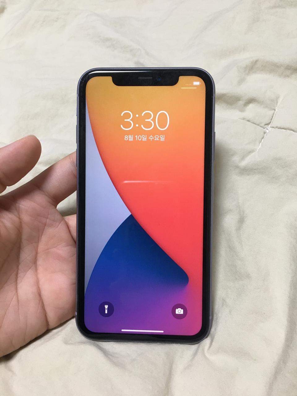 아이폰 11 퍼플 256기가 배터리 96프로