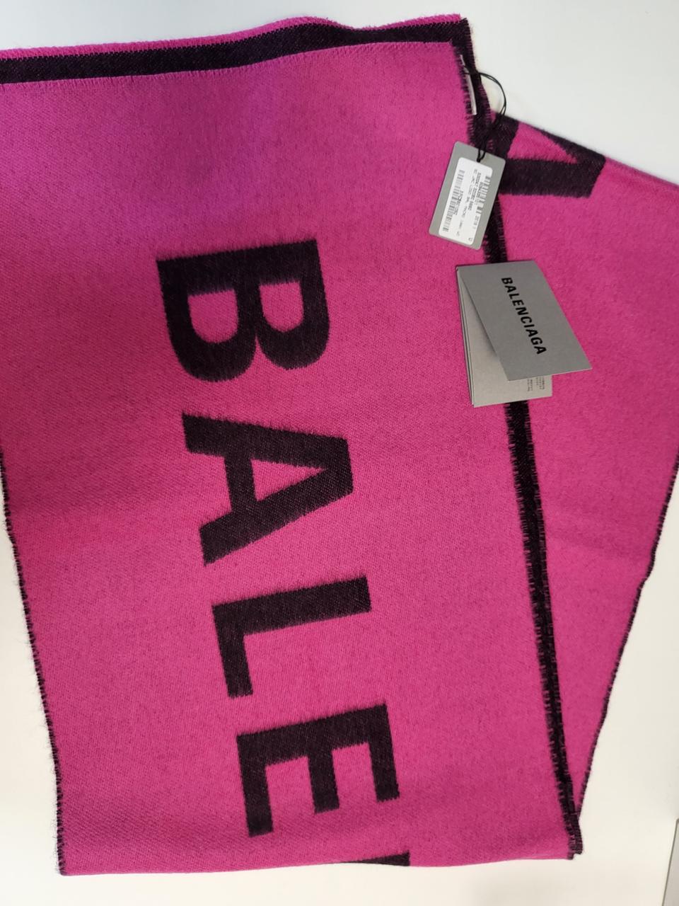 발렌시아가 로고 울 스카프 목도리