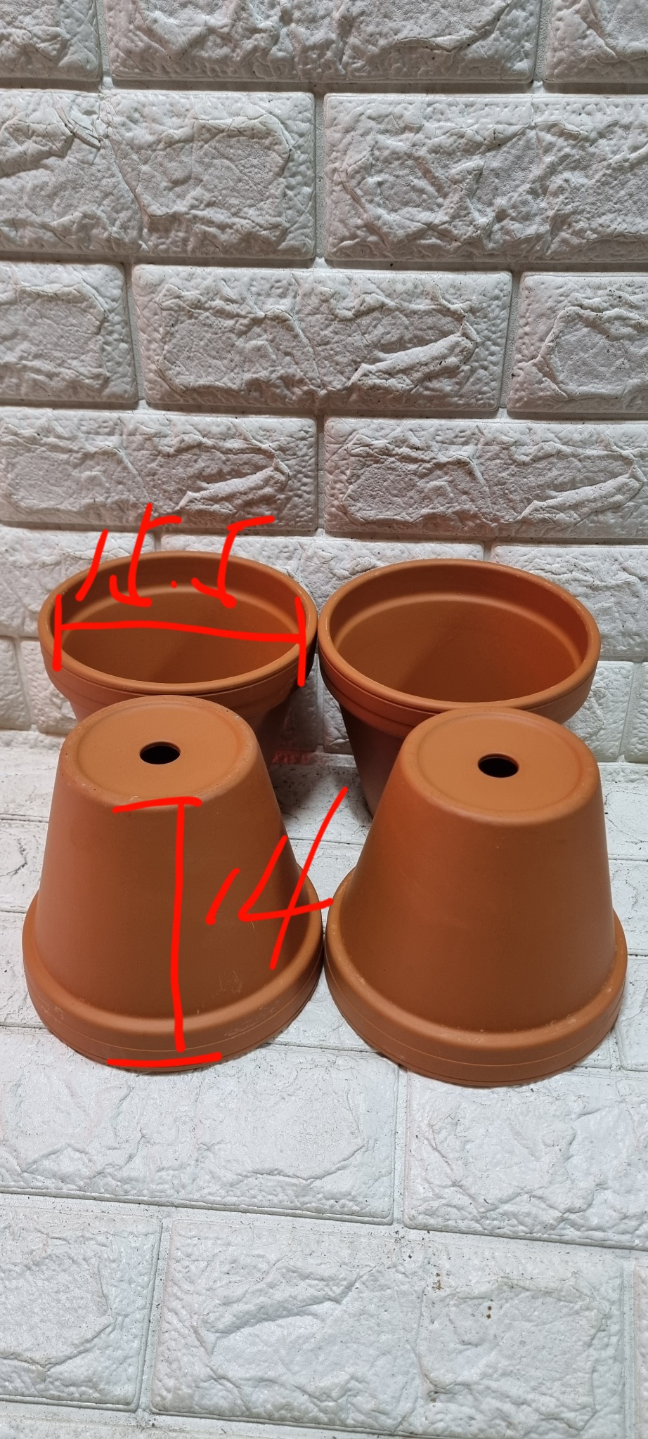 화초화분독일산토분4개