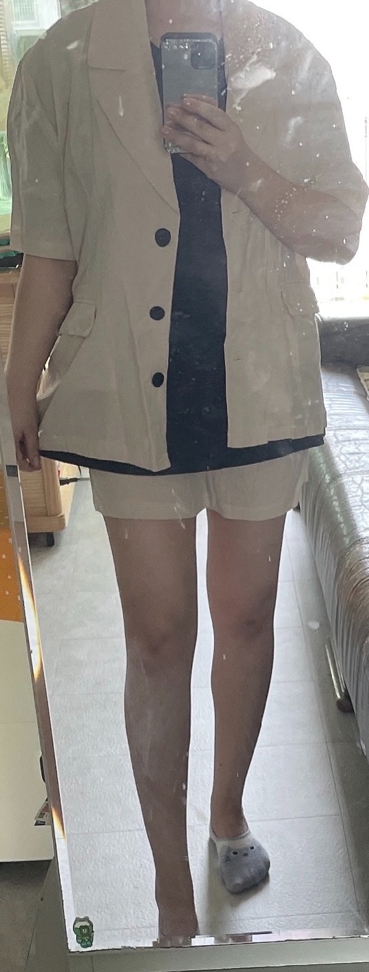 아이보리 투피스세트