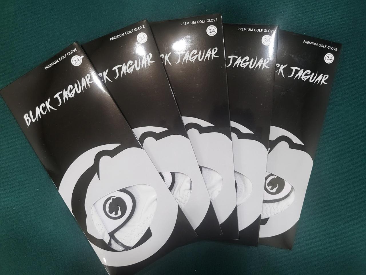 천연양피 블랙재규어 프리미엄 골프장갑 5장 1묶음!