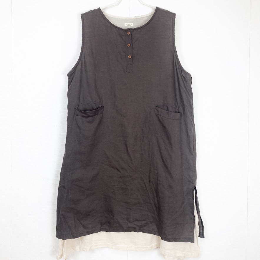 [55~77] 린넨 민소매 원피스