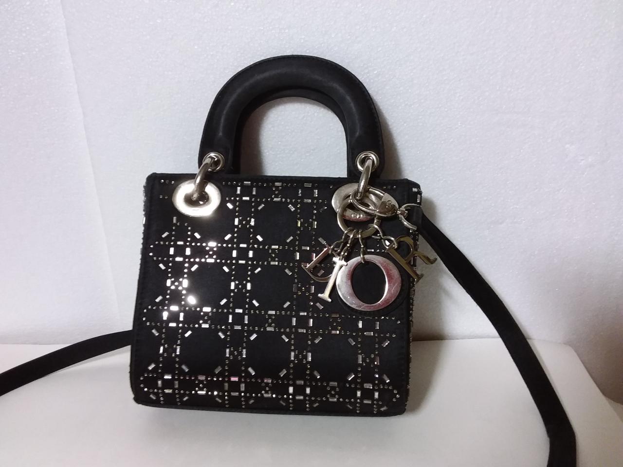 크리스챤 디올 미니 백, 레이디 디올 까나쥬 새틴