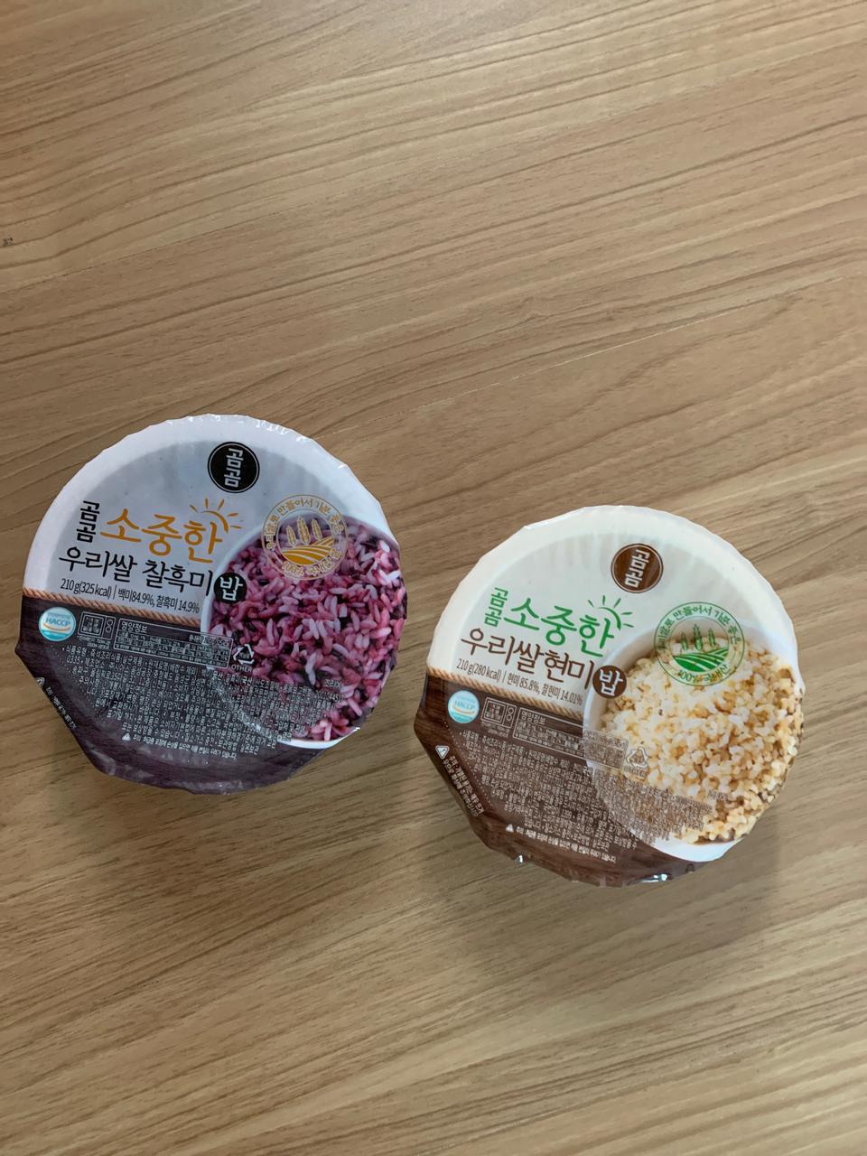 곰곰 찰흑미와 현미밥 6개