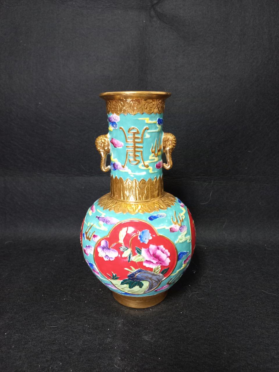 금채 양이호 도자기