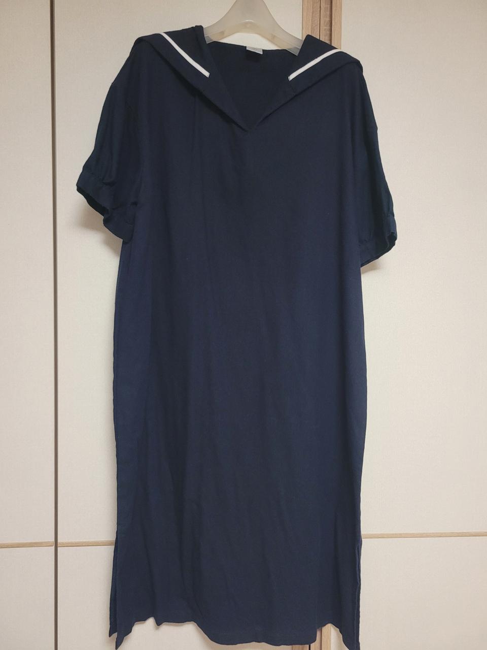 세일러 카라 롱원피스