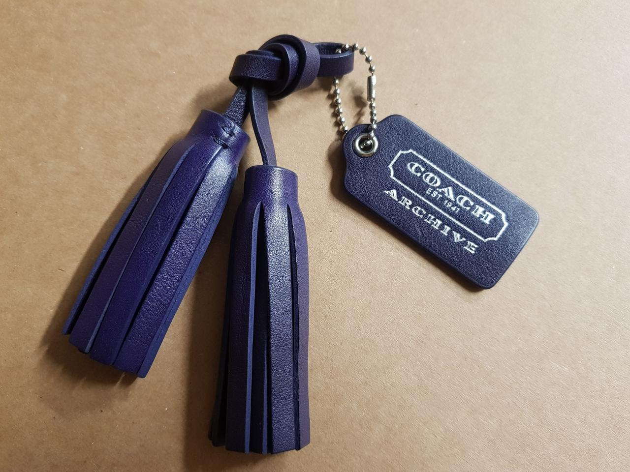 코치 정품 천연가죽 타슬,가죽헹텍