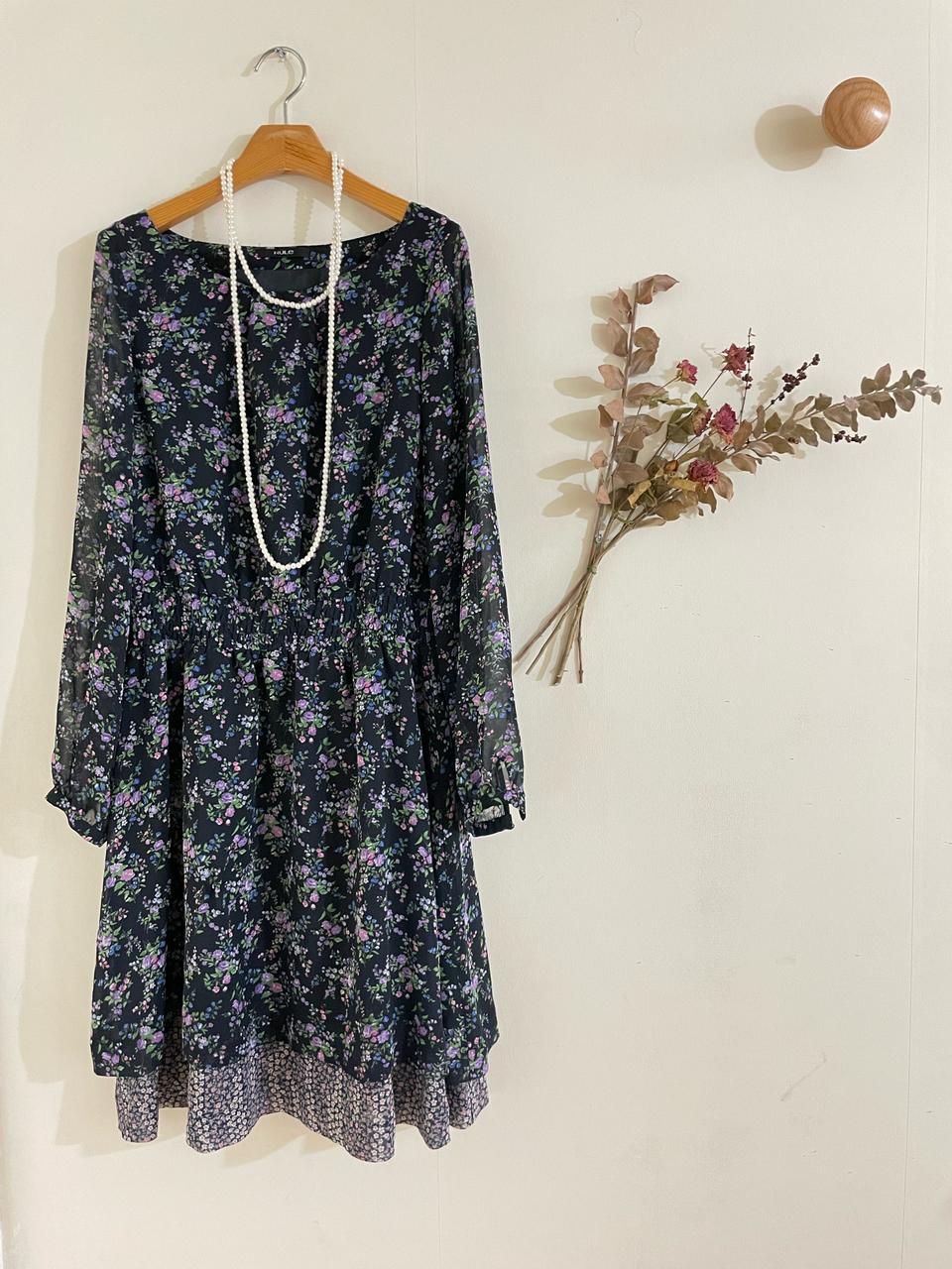 쉬폰 잔꽃 원피스