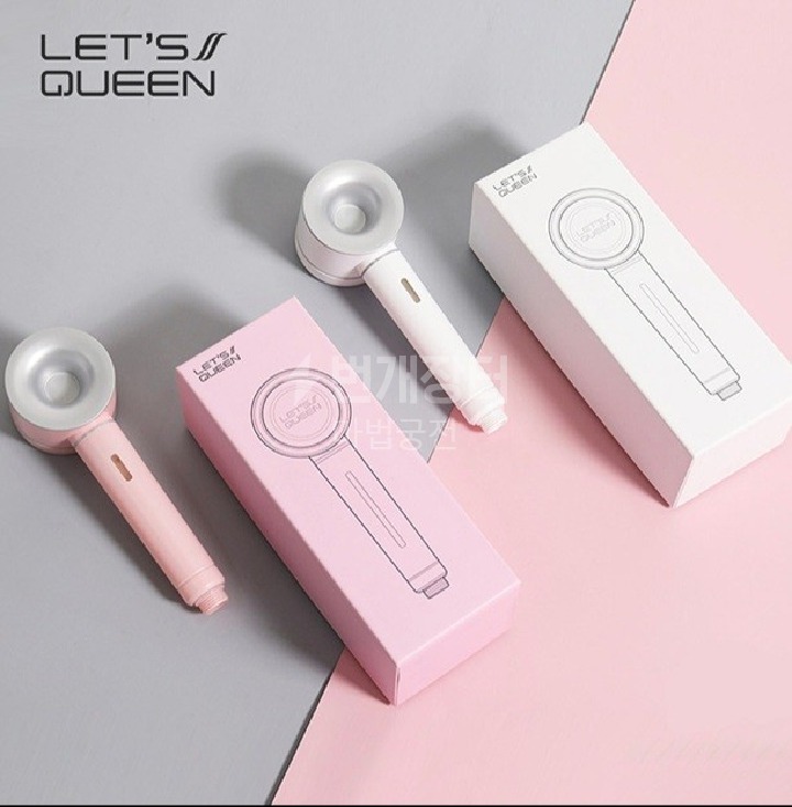 레츠퀸 수압상승샤워필터 샤워기 헤드욕실절수 분홍색 각채새것1개