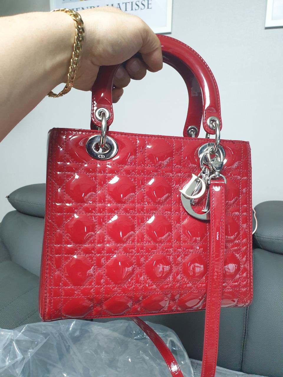 디올 페이던트 미듐 정품 레이디백