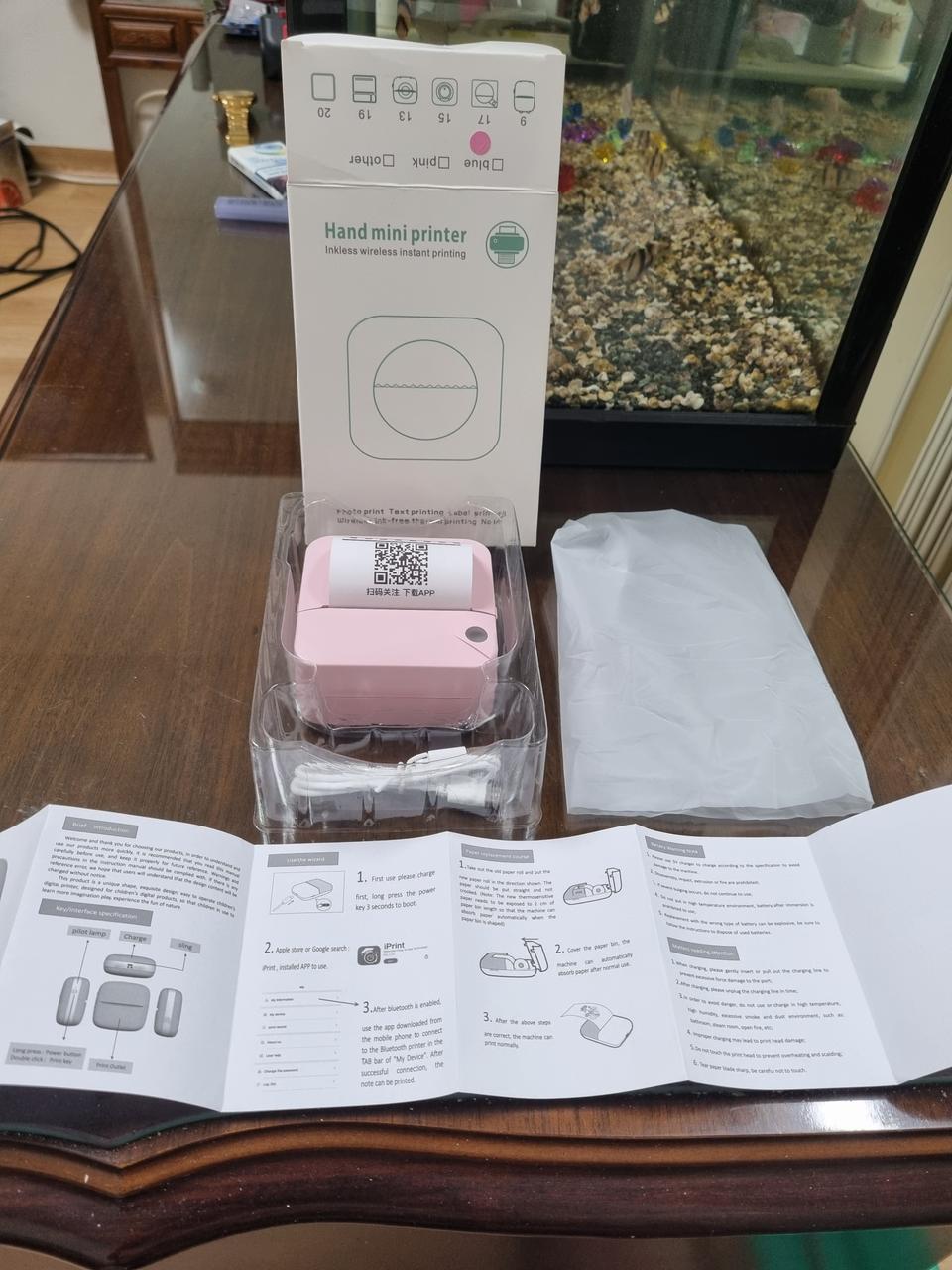 영수증사진기 휴대폰사진출력 C17 블루투스 핸드폰 미니 인화기 포토 프린