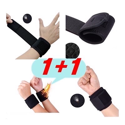 1+1 헬스 요가 손목 압박 보호 아대