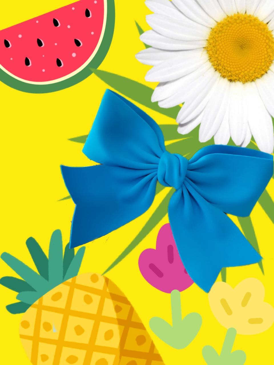 빅리본 자동핀 스카이블루