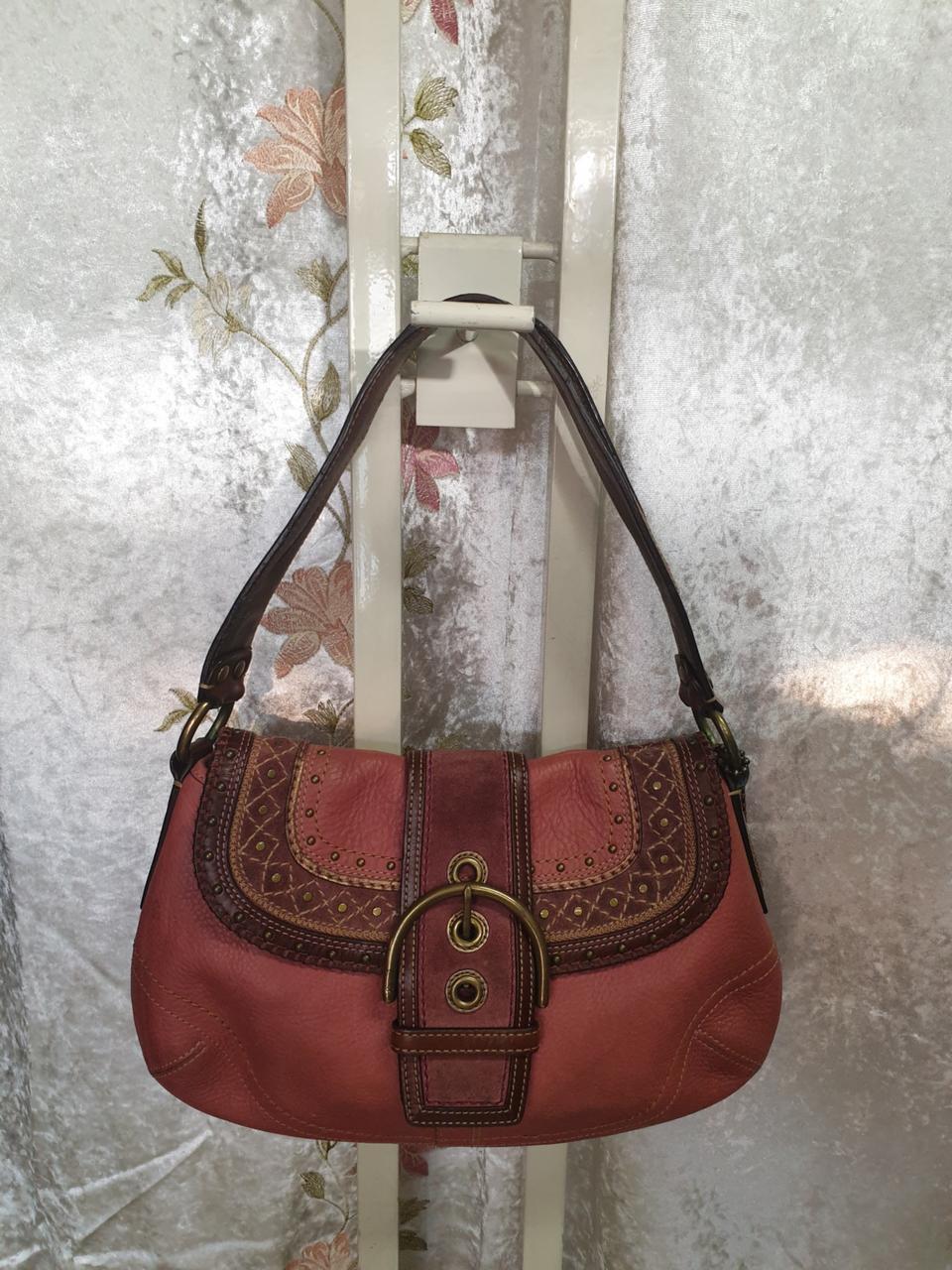 코치가죽빈티지숄더백 35/23