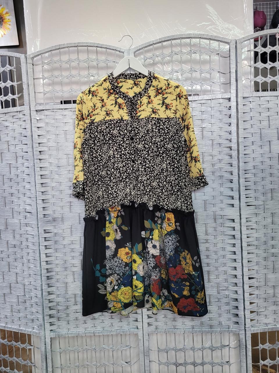 쉬폰 7부팔 롱티원피스(77)