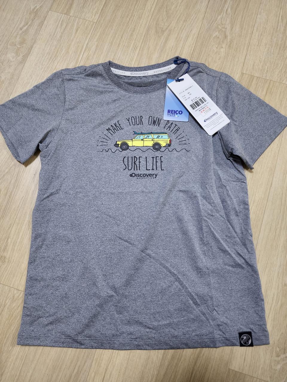 키즈디스커버리 서퍼냉감반팔티(130)