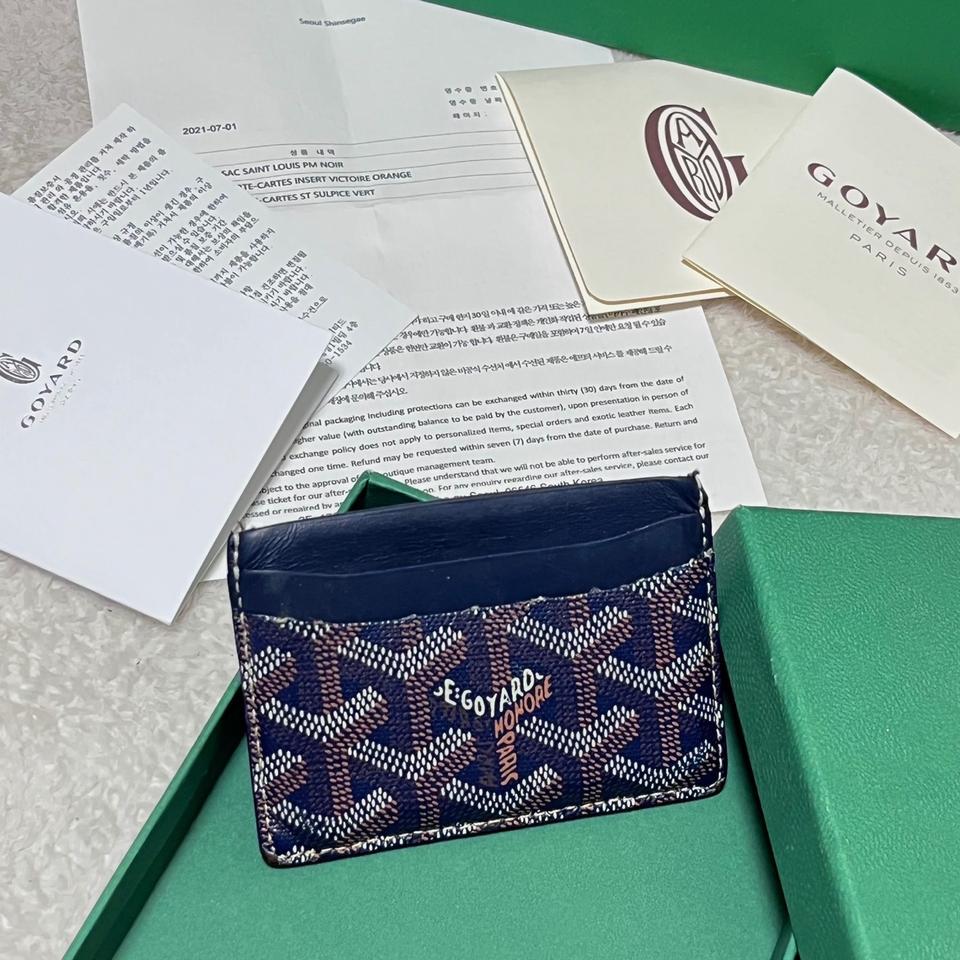{백화점 판} 21F/W 고야드 생쉴피스 스페셜 네이비 카드지갑