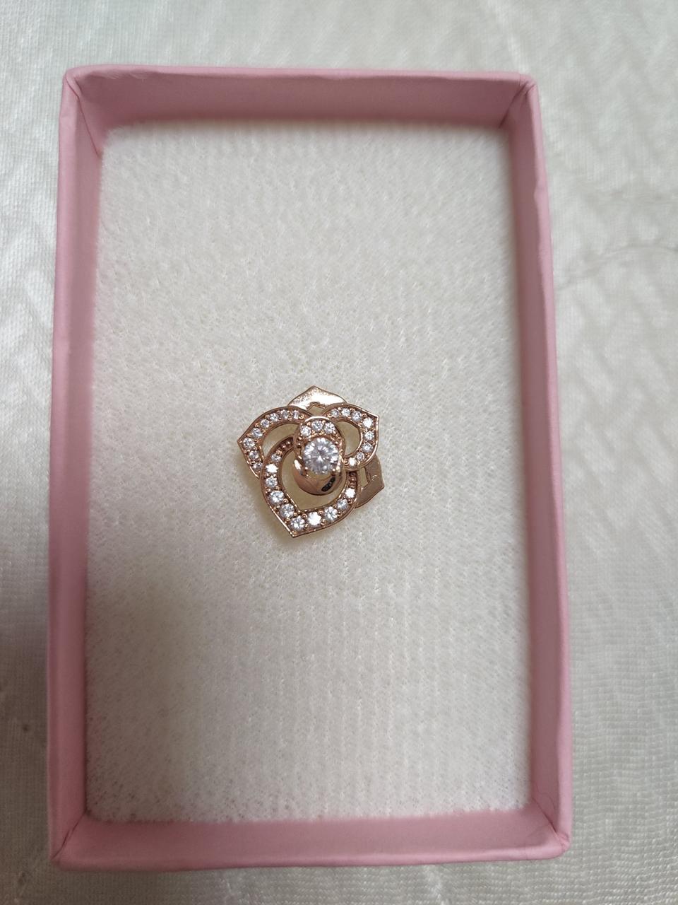 로이드 14k 장미팬던트