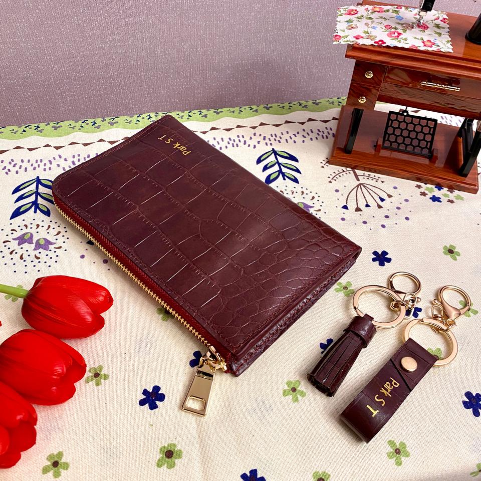 DY 태슬 지퍼장지갑