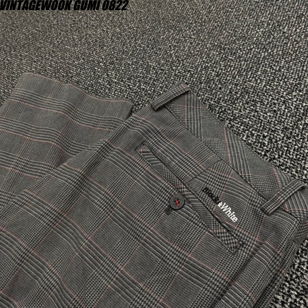 정품 블랙앤화이트 팬츠 34	