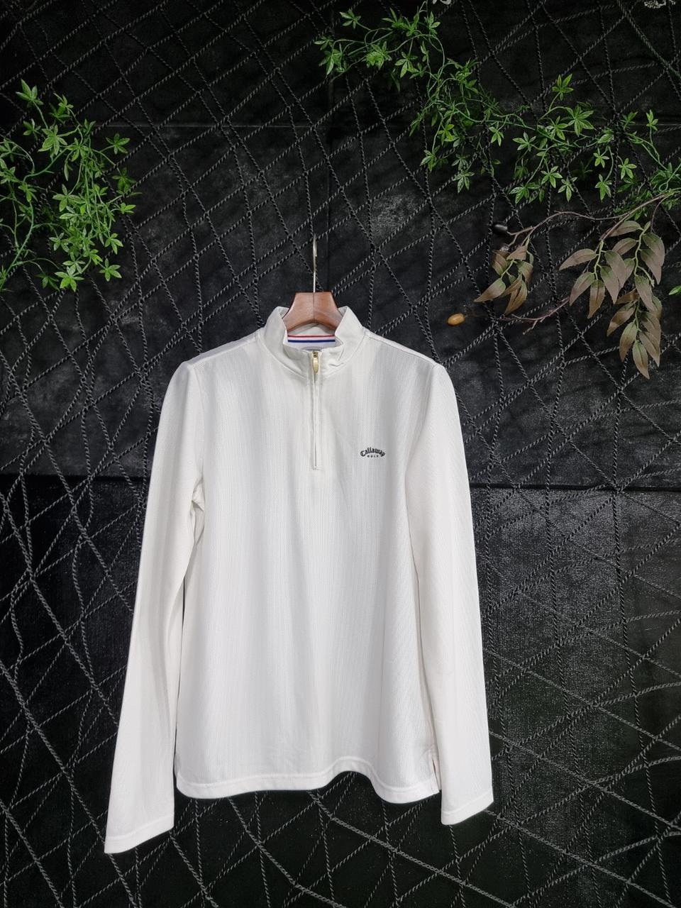 캘러웨이 컷앤소우 반집업 긴팔티