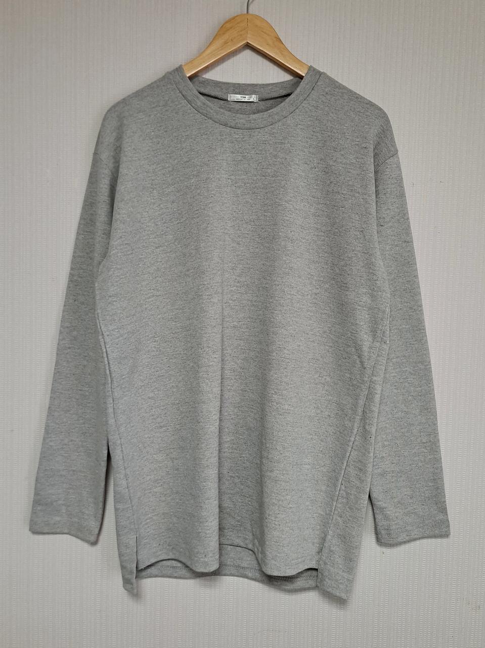 (새상품)그레이_기본라운드티