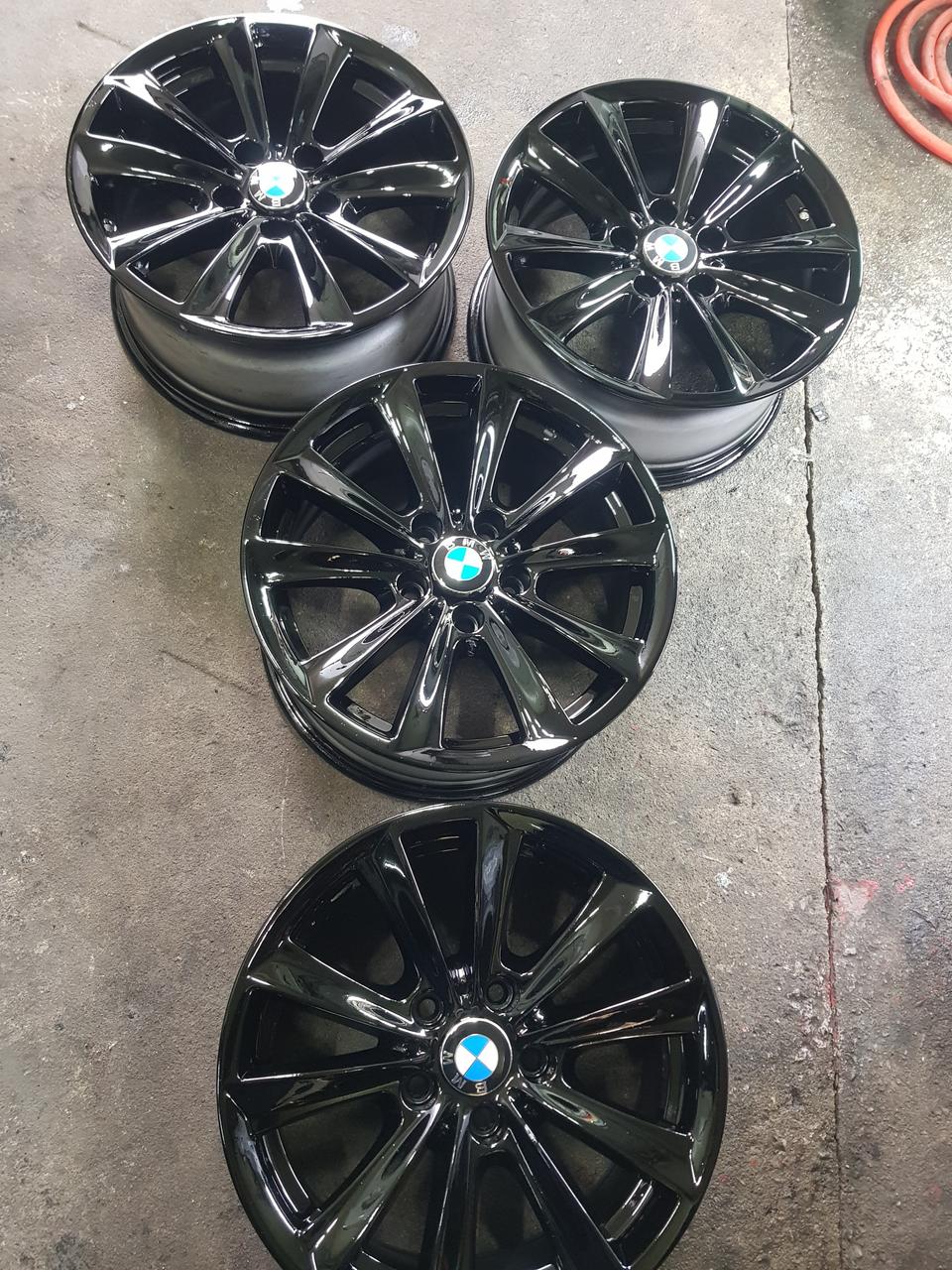 Bmw블랙유광중고휠타이어.520d.320d.750d.640i등