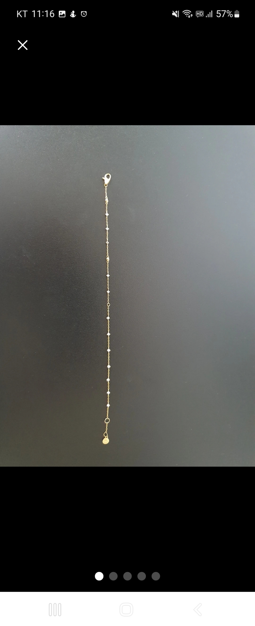 14k큐빅팔찌 150000