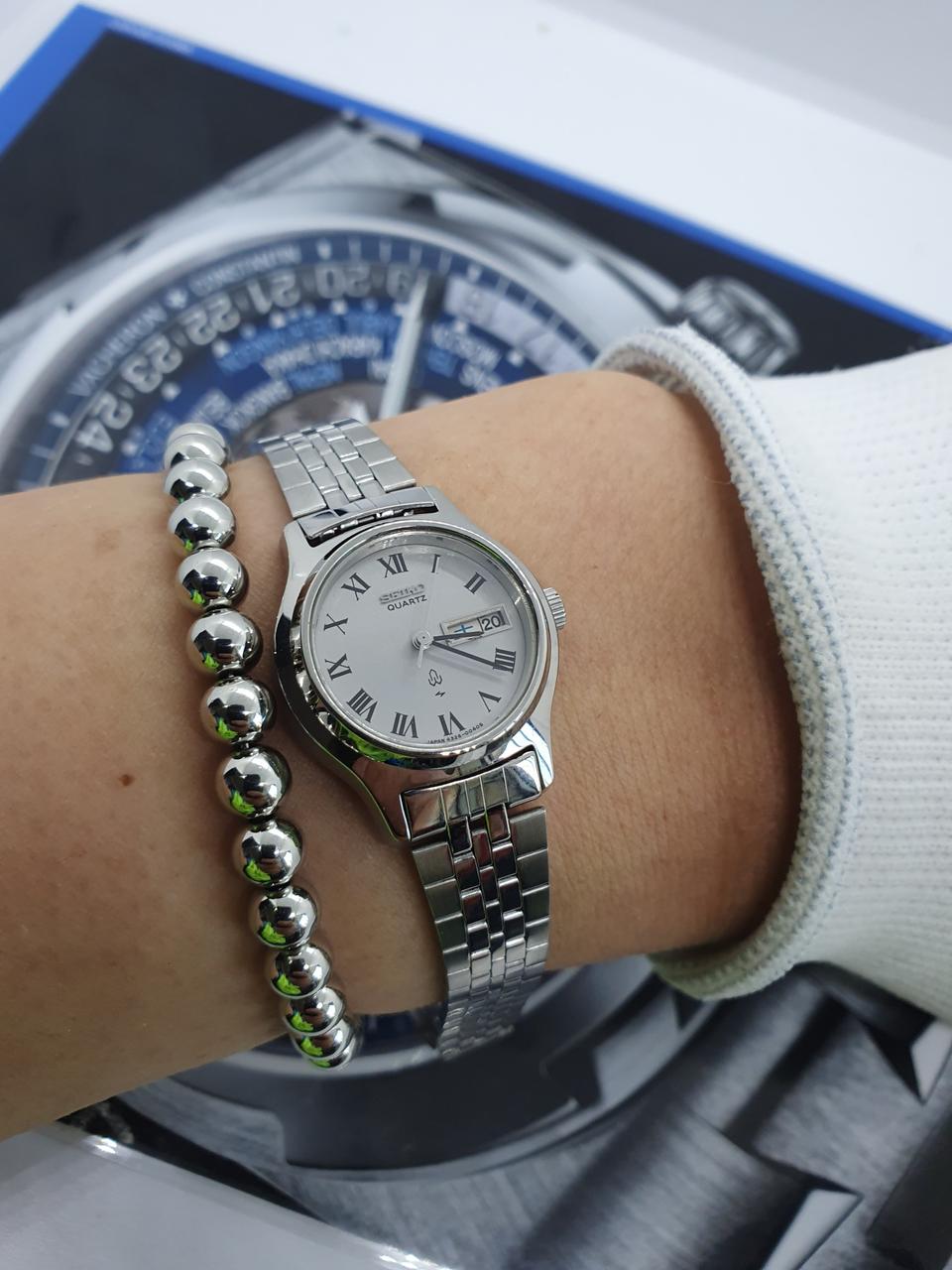 빈티지 세이코 여성용 메탈 시계/정품