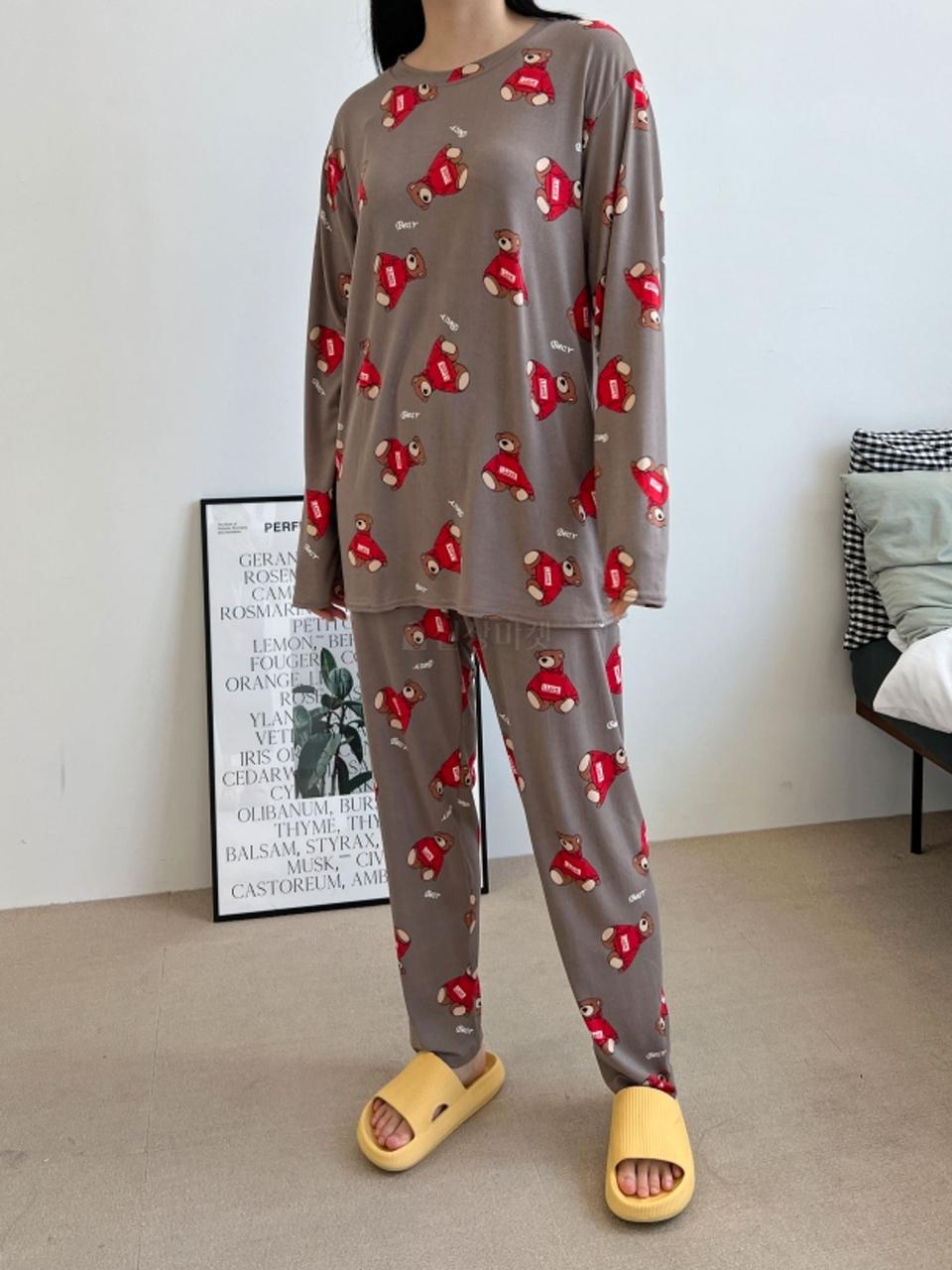 빅사이즈 핑크곰세트(남여공용)