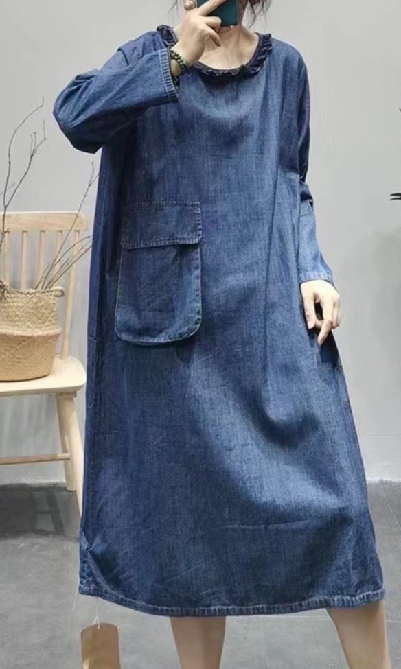 신상...데님 원피스