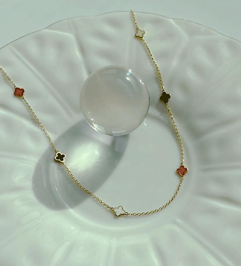 18k 크로바목걸이