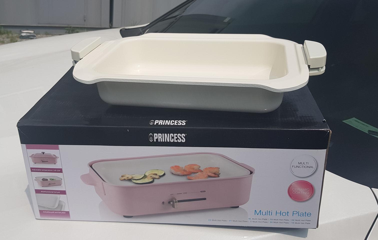 미사용 프린세스 레트로 핫플레이트 + 전골팬