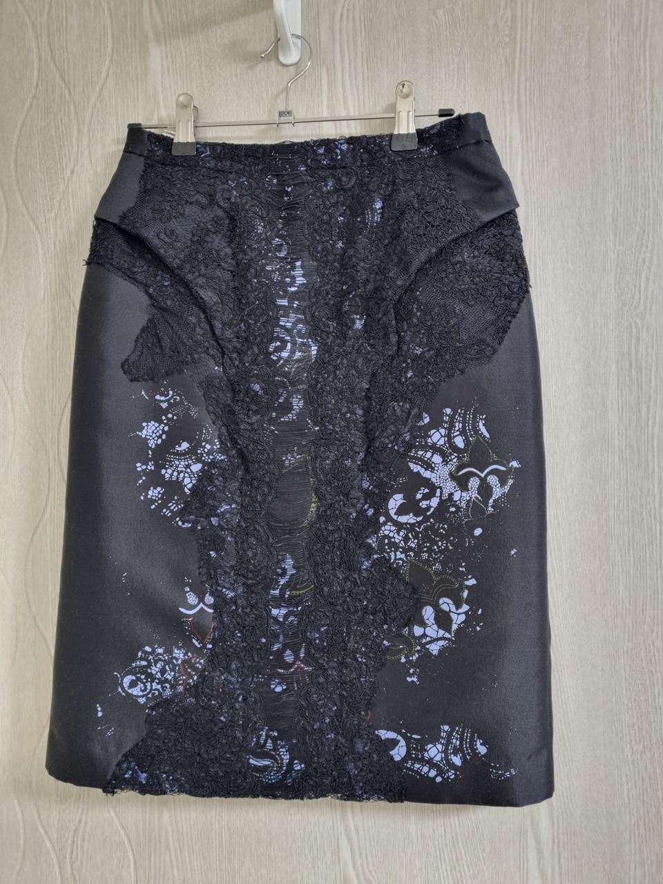 TIME 타임 울 실크 레이스 스커트 55