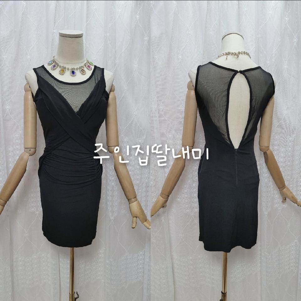 [44~66]꼬임시스루 홀복원피스