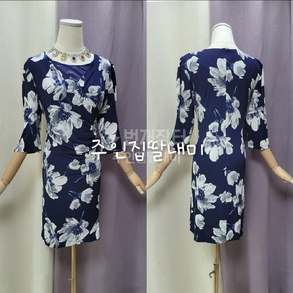 [XL]랩플라워 원피스 홀복003